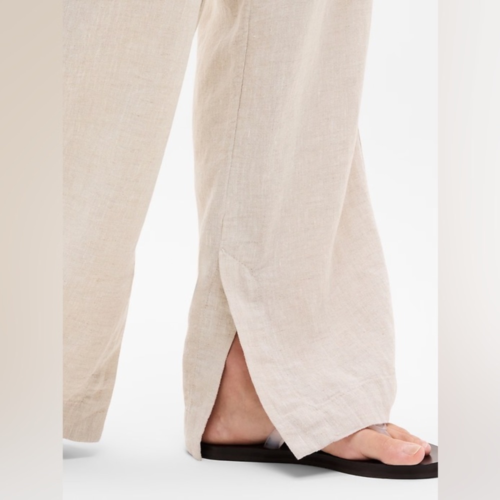 Athleta Retreat Linen High Rise Wide Leg Pant - Picture 5 of 16